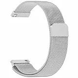 Vancle Metall Uhrenarmband 20mm Damen Herren, Edelstahl Schnellverschluss Smartwatch Ersatzarmband 20mm mit Magnetverschluss Quick Release Armbänder Smartwatch Zubehör für Frauen Männer