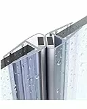 Gedotec Magnet-Duschlippendichtung für Duschtüren wasserabweisend | 1 Paar Profil-Dichtung 180° | Länge: 2 m | Duschdichtung 6mm - 8mm| Türdichtung PVC Transparent | Duschkabinen Dichtungen Duschwand