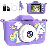 MYSTILUCK Kinderkamera, 1080P HD Digitalkamera für Kinder mit 2,0'-Bildschirm & 32GB-Karte, Fotoapparat-Spielzeug für Jungen & Mädchen, Kinder 3-12 Jahre Weihnachten & Geburtstag
