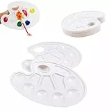 Mischen,10 Stück Mischpalette mit Griffloch,Mischfelder Mischpaletten für Farben Farbmischpalette Universalpalette für acryl Watercolor DIY Malerei Kunst