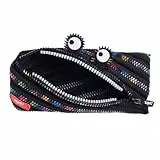 ZIPIT Monster Federmäppchen für Kinder, Großes Mäppchen für die Schule, Monster Etui für Jungen und Mädchen, Federmappe Regenbogen