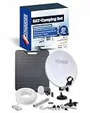 SCHWAIGER SAT-Camping Set I Satellitenanlage Komplettset I 35 cm Stahl Offset Antenne, Single LNB, 10 m Koaxialkabel, F-Stecker, Transportkoffer & Montagematerial I Mobile SAT-Anlage