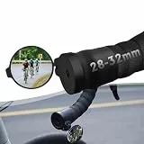 Arkham Fahrradspiegel für Lenker - Mini Rückansicht Klappbar und 360° Drehbarer Universalspiegel mit Gummi-Montagehülse