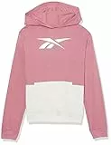 Reebok Klassisches bequemes Kapuzen-Sweatshirt für Mädchen, Rosa, L
