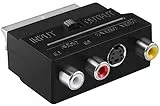 mumbi SCART / S-VHS / AV-Adapter (Scart / SVHS+3xRCA) mit Umschalter Line In-Out