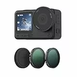 SMALLRIG Filterset für DJI Osmo Action 6, ND16/CPL & 1/4 Black Mist Filterset mit Silikonabdeckung, Schnellverschluss, Objektiv muss Nicht abgenommen Werden, Action-Kamera-Zubehör – 5896