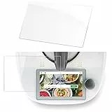 Siegvoll 1 STK Panzer Schutzfolie kompatibel mit Vorwerk Thermomix TM6, Thermomix Zubehör Displayschutz, 9H Panzerglasfolie kratzfest langlebig aus Glas