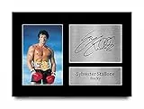HWC Trading Sylvester Stallone A4 Ungerahmt Signiert Gedruckt Autogramme Bild Druck-Fotoanzeige Geschenk Für Rocky Filmfans