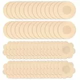 Leikedun 60 Stück Unsichtbare Nippelabdeckung Nippelpads Damen Nipple Cover Einweg Brust Aufkleber Brustwarzenabdeckungen Brustaufkleber Nippelaufkleber für Frauen, Blume und Rund