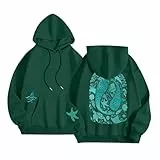 Nlaayong Oversized Hoodie Mit Backprint Damen Casual Langarm Kapuzenpullover Bequem Niedlich Pullover Winter Warme Hoodies Mit Kapuze Und Kordelzug Sweatshirt