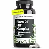 Flora 21® HIT Kulturen Komplex – 6 Bakterienstämme Laktobazillen und Bifidobakterien – 60 magensaftresistente Kapseln – Laborgeprüft, vegan, hochdosiert und in Deutschland produziert