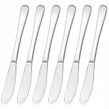 6 Stück Edelstahl Buttermesser, Butter Applikator, Buttermesser, Käsemesser Dessertmesser Set Marmelade Messer Tafelmesser käsemesser-Set Küchenwerkzeug Besteck für Butter, Käse und Gebäckherstellung