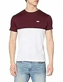Vans Herren Colorblock T-Shirt, White-Port Royale, M