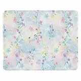 Mibbxea Computermaus-Matte Gaming Mauspad (26x21cm) -rutschfeste Gummibasis mit glatter Oberfläche-Bequeme & leichte Schreibtischunterlage für PC,Laptop,Büro & Zuhause (013 Bunte Blumen)
