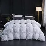 Three Geese Daunenbettdecke 200x200cm mit Gänsedaunen und Gänsefedern Füllung,für alle Jahreszeiten,100% Baumwollbezug,Ökotex und RDS Zertifiziert (Füllgewicht 1400gr Natur Daunen Federn)