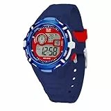 ICE-WATCH - Ice Digit Explorer Spider - Blaue Jungenuhr mit Silikonarmband - 023264 (Small)