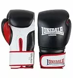 Lonsdale Boxhandschuhe aus Leder WINSTONE 16 oz, Black/White/Red