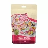 FunCakes Deco Melts Grüner Apfel Geschmack - Dip, Drip, Dekorieren! In der Mikrowelle schmelzen und in jede Form gießen!