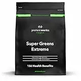 Protein Works Super Greens Extreme , 150+ Gesundheitliche Vorteile , 41 Aktive Inhaltsstoffe , Vegan & Glutenfrei , 20 Portionen , Sommerbeeren-Explosion , 250g
