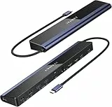 USB C Docking Station Dual Monitor 4K@60Hz - iVANKY 12-in-1 Laptop Dockingstation mit 2 × HDMI 3.0, 100W PD, 6 × USB, SD/TF, Ethernet, Thunderbolt 3/4 Hub für Windows/Lenovo/Dell/HP/ASUS/Surface usw.