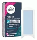 [Neu] Veet Expert Kaltwachsstreifen Körper & Beine - Wachsstreifen zur Haarentfernung für alle Hauttypen inkl. sensibler Haut - 20 Doppelstreifen = 40 Streifen