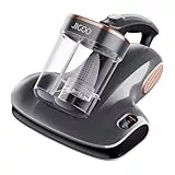 JIGOO S100 Kabelloser Matratzenstaubsauger: Tiefenreinigender Milbenstaubsauger mit UV-Licht gegen Allergene, 80000 U/min Klopftechnik für Matratzen/Kinderbetten/Sofas/Haare