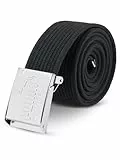 PUMA Workwear Gürtel Herren Schwarz – Stufenlos Verstellbar - Ohne Löcher - Mit Koppelschließe - Robust & Strapazierfähig - Länge: 135cm, beliebig kürzbar - Herren Gürtel für Arbeit & Freizeit