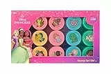 Disney Princess Stempelset 15-teilig | Stempel Kinder mit Rapunzel, Vaiana & Tiana | Bastelset Mädchen ab 3 Jahren | Kreatives Spielzeug für Kindergeburtstag & Mitgebsel | FSC-Zertifiziert
