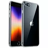 CANSHN Klare für iPhone SE 2022/2020 Hülle, iPhone 8/7 [Militärischer Fallschutz] Transparent Stoßfeste Schutzhülle (Durchsichtig)