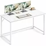 VASAGLE Tisch, Computertisch, Bürotisch, 120 x 60 x 76 cm, für Arbeitszimmer, Schlafzimmer, Wohnzimmer, ahornweiß LWD039W01V1