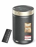 Dreo Energiesparender Heizlüfter, 34 dB Leiser 1500W Elektrischer PTC Keramik, Thermostat, Überhitzungs- & Kippschutz, 12 Std. Timer, Elektroheizung für Räume Schlafzimmer, Heater 316, Gold