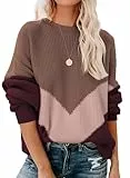 Pullover Damen Herbst Winter Elegant Strickpullover Oversize Langarm Pulli Sweatshirt Oberteile Women's Jumpers