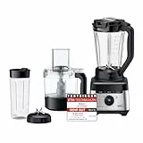 Braun PowerBlend 7 – Hochleistungs-Standmixer mit 30.000 U/min für cremige Smoothies, Shakes & Saucen, TriAction-Mixkrug, iTextureControl, Smoothie2Go 600 ml To-Go Becher, 1400W, Schwarz (JB7568BK)
