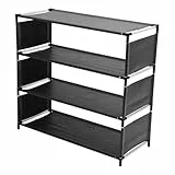 Garneck Multifunktionaler Lagiger Schuhorganizer Schuhregal mit Staubschutz Stabiler Schuhhalter für Eingang Schuhaufbewahrung für Sneaker und High Heels