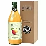 Eat Wholesome Organischer Apfelessig, 1L - Roh, Unpasteurisiert, Ungefiltert, Preisgekrönt, Vegan, Mit Der Mutter, Glasflasche Im Karton