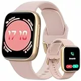 Smartwatch Damen mit Telefonfunktion/Whatsapp, 1.85' Fitness Uhr Wasserdicht für Schwimmen, Herzfrequenz/Schlafmonitor, 10 Tage Akku, 120+ Sportmodi, Kompatibel mit Samsung/Android/iOS