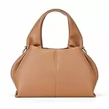 CHAMAIR Mini Handtasche Damen Umhängetasche Ledertasche Damen-Henkeltaschen Dumpling Crossbody Bag Moden PU Leder Geldbörse Handtaschen mit Abnehmbarer Schultergurt