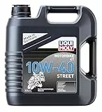 LIQUI MOLY Motorbike 4T 10W-40 Street | 4 L | Motorrad 4-Takt-Öl | Art.-Nr.: 1243, Schwarz