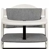 Sitzverkleinerer für Hochstuhl Baby Sitzkissen Stuhl 2-teilig - Kinder Sitzauflage für Hauck und Stokke Kinderhochstuhl High Chair Cover für Treppenhochstuhl und Babystuhl Grau