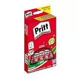 Pritt Klebestift, sicherer und kinderfreundlicher Kleber für Kunst und Bastelarbeiten, starker Klebstoff für Schule & Bürobedarf, 10x11g Pritt Stift