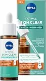 NIVEA Derma Skin Clear Rebalance & Clear Serum, Gesichtspflege für ein sichtbar verbessertes Hautbild, feuchtigkeitsspendendes Hyaluron Serum mit Niacinamid (30 ml)