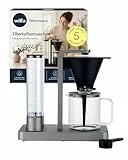 Wilfa PERFORMANCE Filterkaffeemaschine in Titanium I 1800W Power & 10 Tassen in 5 Minuten I ECBC-zertifizierte Kaffeemaschine mit 92–96 °C Brühtemperatur, Frischwasser-Technologie & Flow Control