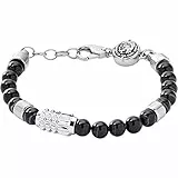 Diesel Armband Für Männer, 18,5 Cm, 5 Cm Verlängerung Schwarz, Edelstahlarmband, DX0847040