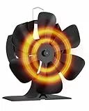 Signstek Ofenventilator Kaminventilator Öfen ohne Strom für Kamin Kaminöfen, Kamin Ventilator für Holzöfen