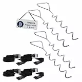 HUDORA Erdanker-Set - Trampolin Zubehör Bodenanker - 65011