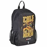 SKANDO BAGS LEGO® - Jungen Rucksack - NINJAGO® Cole - Praktische Netzseitentaschen - Verstellbare Schulterriemen - Mit Reflektoren für Sichtbarkeit - Perfekt für Schule und Ausflüge