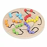 Lazmin112 Drehscheibe für Farblich Passende Perlen für, Spielzeug Zur Entwicklung des Gehirns und Zur Hand-Auge-Koordination, Trainingsspiel Farberkennung für