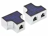 Good Connections Modular T-Adapter - 1x RJ45-Buchse an 2X RJ45-Buchse - Belegung 1:1