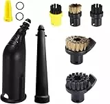 Magicbox 10-tlg Zubehörset für Kärcher Dampfreiniger SC1-SC5 Dampfreiniger | Profi Reinigungsset mit Verlängerungsdüse,Rundbürsten & Fugendüse | Teppichreinigung | Hitzebeständiges ABS+Nylon
