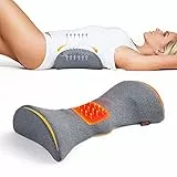 Cozyhealth Lendenwirbelstützkissen zum Schlafen, Beheiztes Stützkissen für den unteren Rücken mit Graphen-Heizung zur Schmerzlinderung des unteren Rückens, Memory-Schaum-Rücken-Taillenkissen für Bett